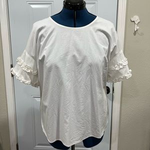 Worthington ruffle sleeve blouse
